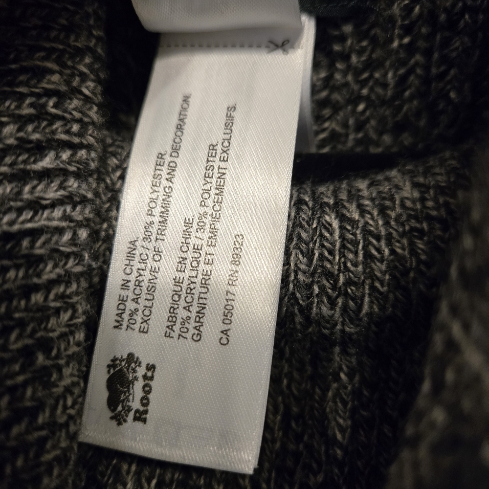 Roots Gray Knit Cowl Neck Poncho - Picture 8 of 8
